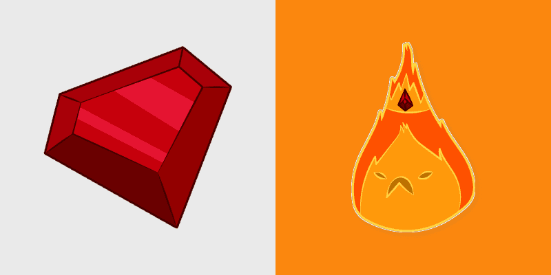 Custom Cursor Adventure Time Flame King