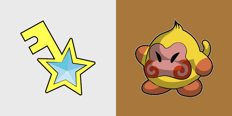 Cute Kirby Key Dee Cursor Pack