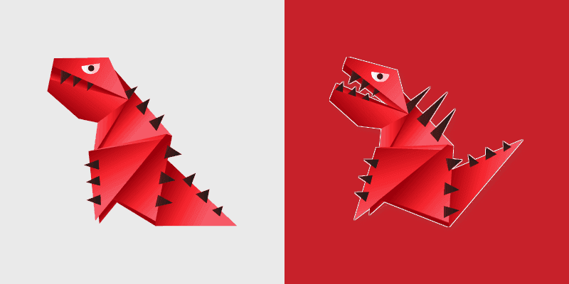 Origami Tyrannosaur