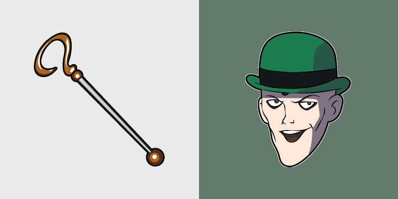 Harley Quinn The Riddler Cute Cursor Pack