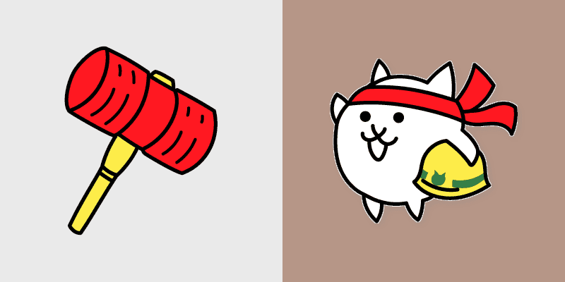 Battle Cats Mallet Cat Custom Cursor Pack