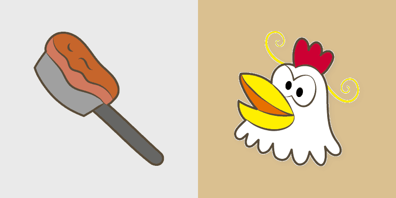 Cute Cursor Cooking Chicken Pack