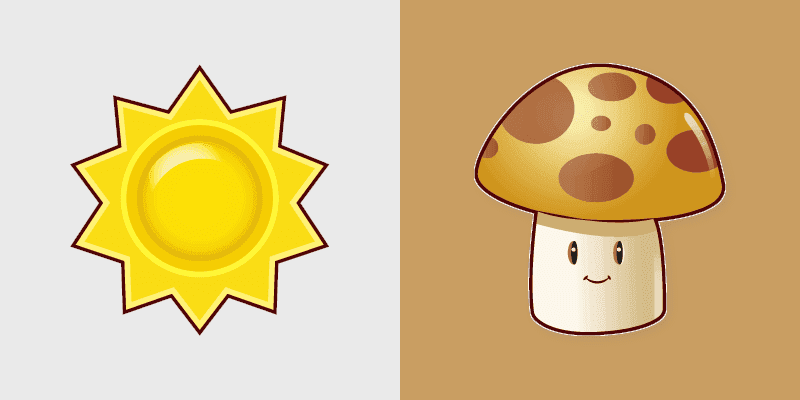 Sun and Sun-shroom