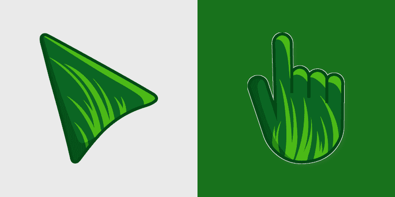 Cute Cursor - Tranquil Forest Green