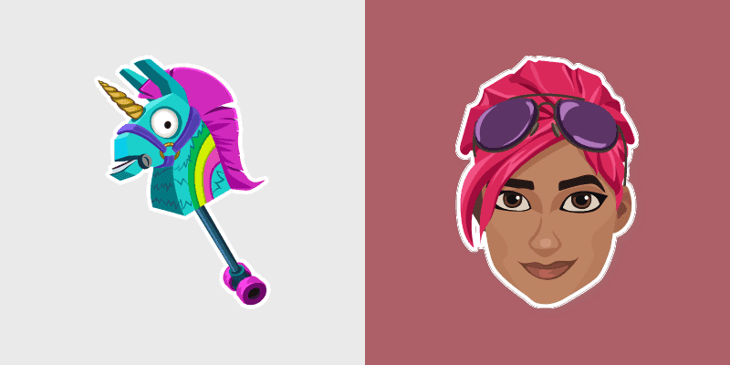 Custom Cursor - Fortnite Brite Bomber Rainbow Smash Pickaxe
