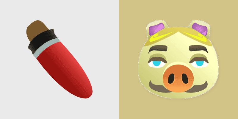 Cute Cursor Pack - Animal Crossing Chops