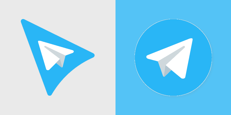 Cute Cursor Pack - Blue Telegram Icon