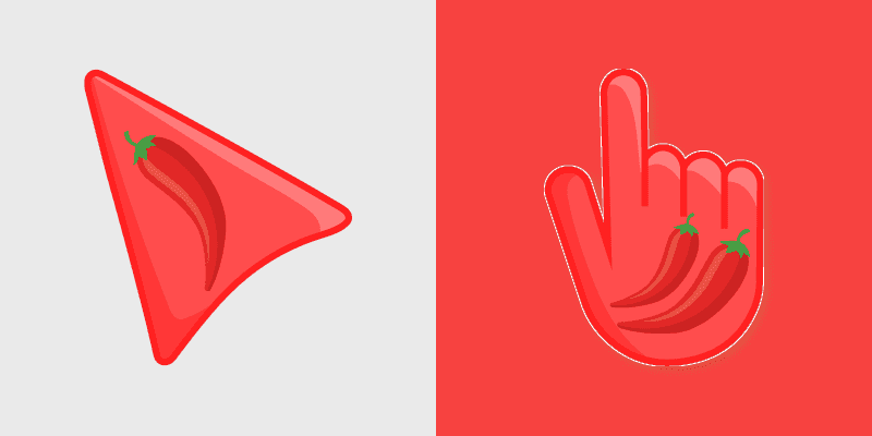 Spicy Red Cursor Pack