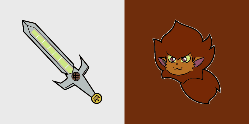 The Owl House Eberwolf Cute Cursor Pack