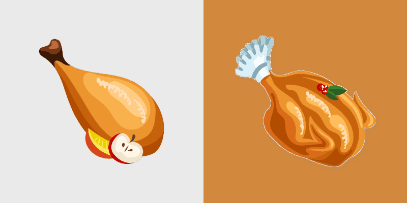 Custom Cute Cursor Pack - Thanksgiving Turkey