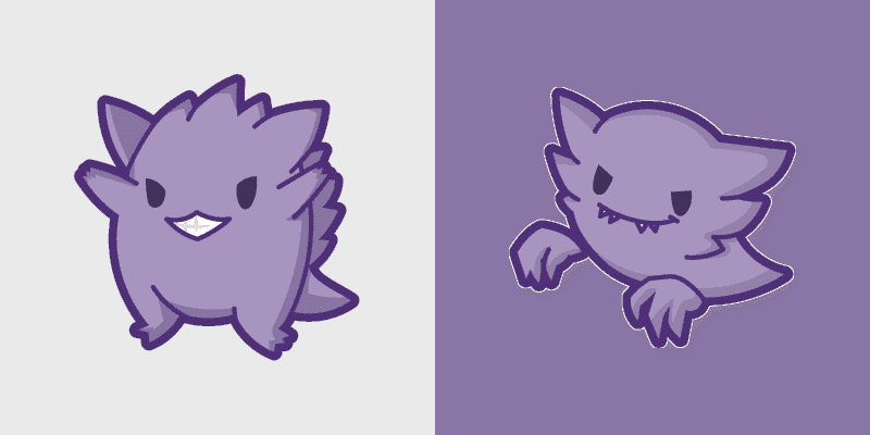 Cute Haunter and Gengar