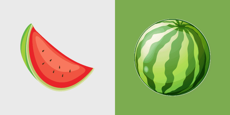 Fresh Cute Cursor - Watermelon & Slice