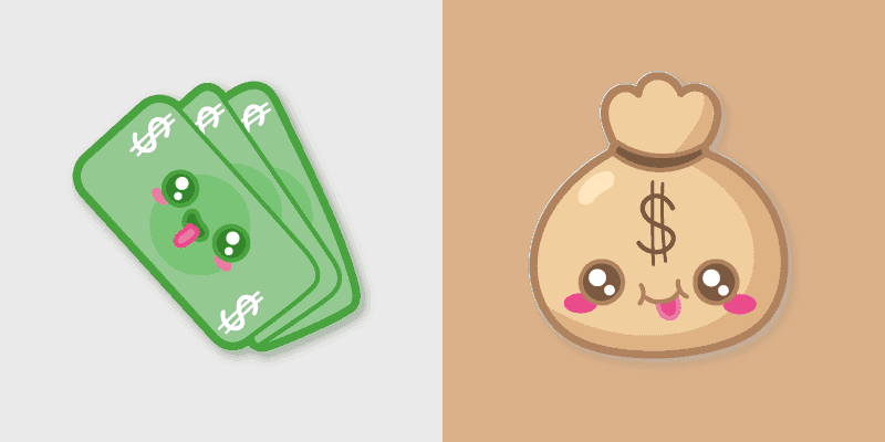 Cute Currency Cursor Pack