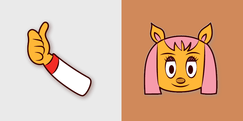 Cute Cursor Pack - Paula Fox Thumbs Up