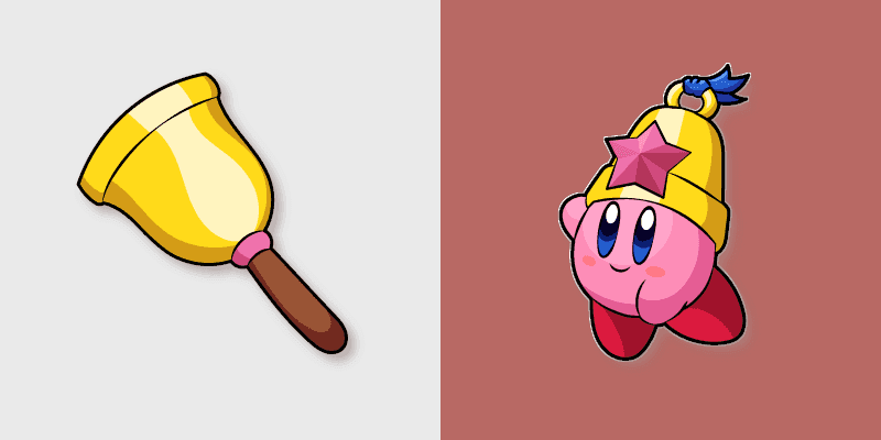Cute Cursor Pack: Kirby Bell Pointer