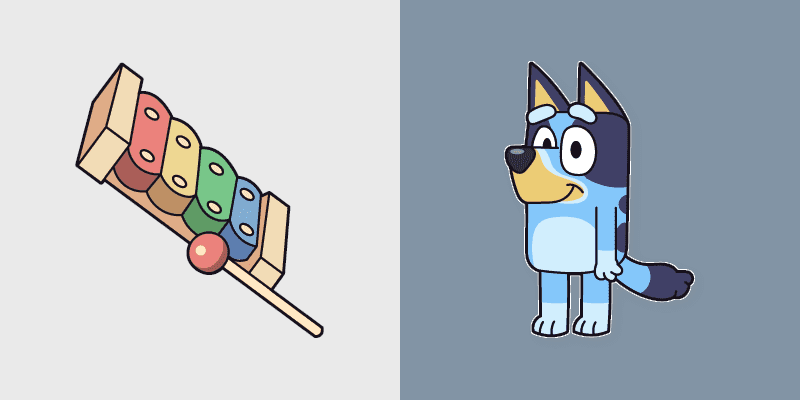 Custom Cursor - Bluey Heeler Adventure