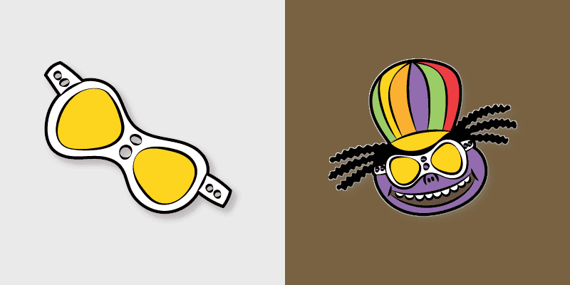 Cute Cursor Pack - PaRappa the Rapper MC King Kong Mushi