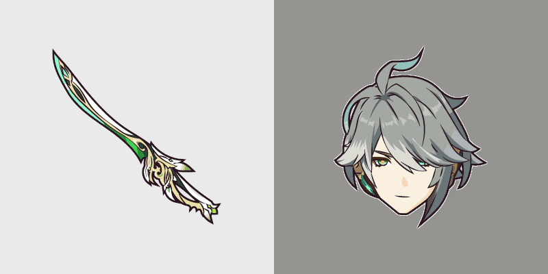 Genshin Impact Alhaitham & Light of Foliar Cursive Cursor Pack