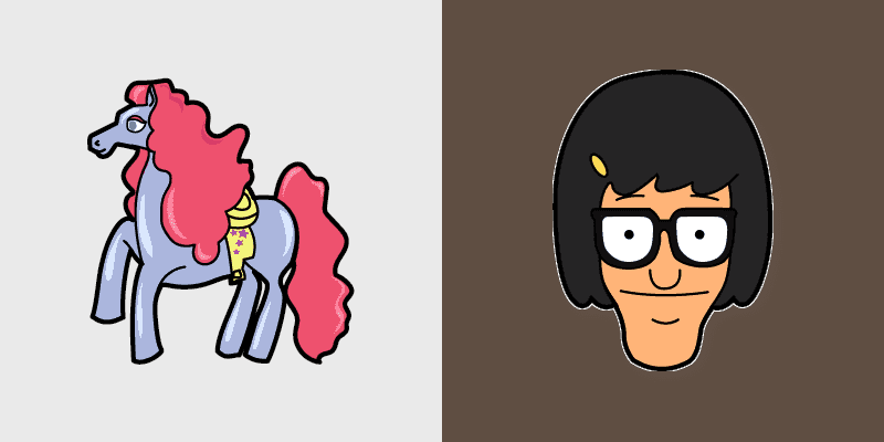 Custom Cursor Pack - Bob's Burgers Tina Belcher & Chariot