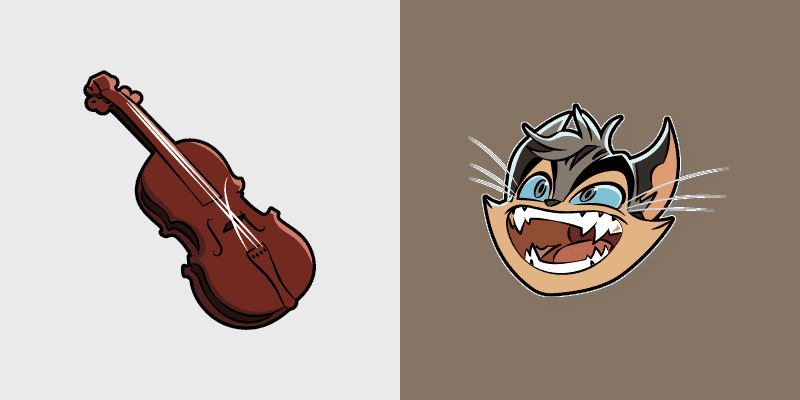 Cute Cursor Rocky Rickaby & Violin Pack