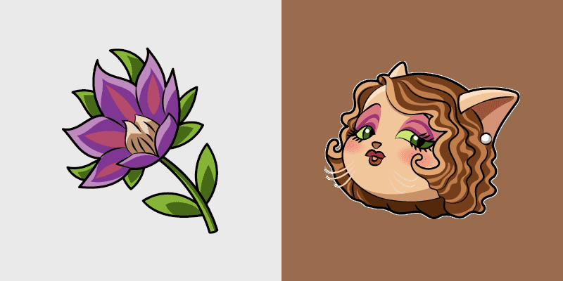 Mitzi May & Flower Cute Mouse Cursor Pack