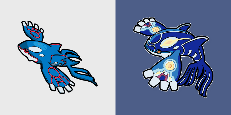 Kyogre and Primal Form