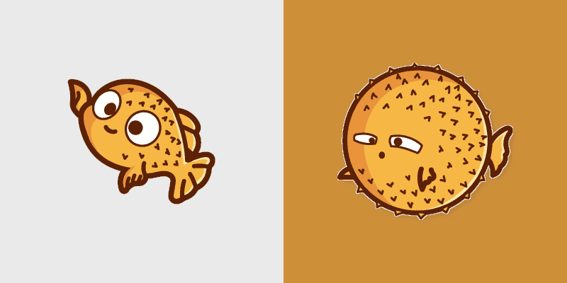 Adorable Puffer Fish Cursor Pack