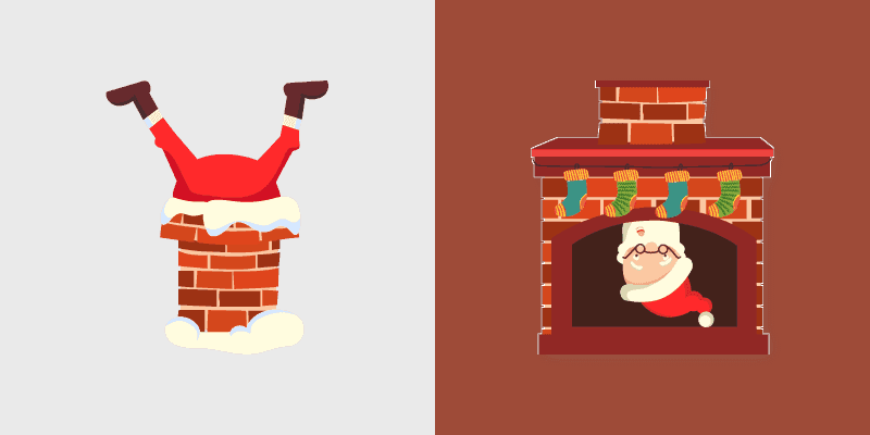 Santa Chimney Stuck