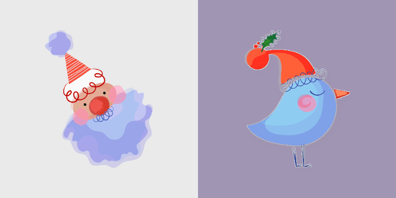 Santa Winter Bird