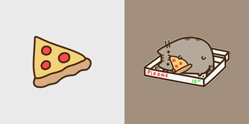 Pusheen Pepperoni Pizza