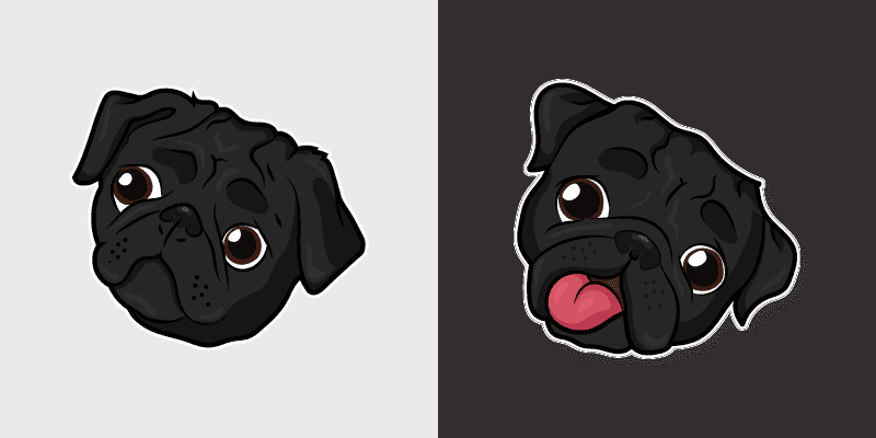 Cute Pug Cursor Pack