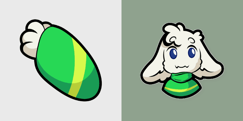 Cute Cursor Pack - Undertale Asriel Dreemurr