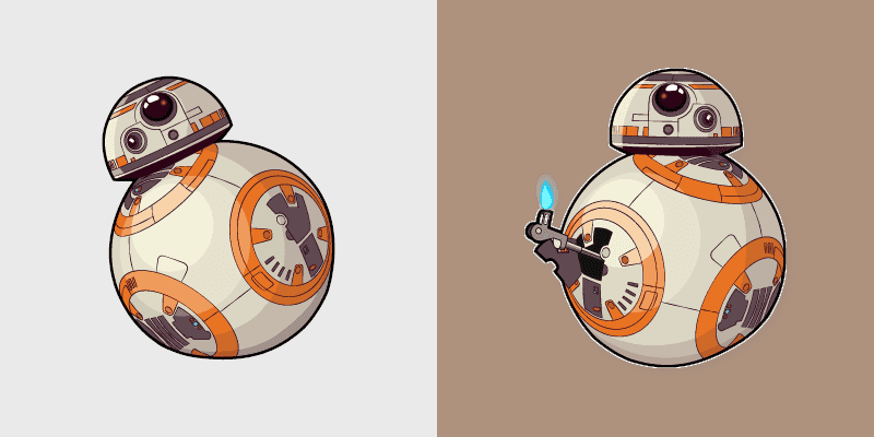 Galactic Cursor Pack - BB-8 Design