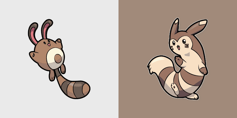 Custom Cursor Pack - Pokemon Sentret and Furret