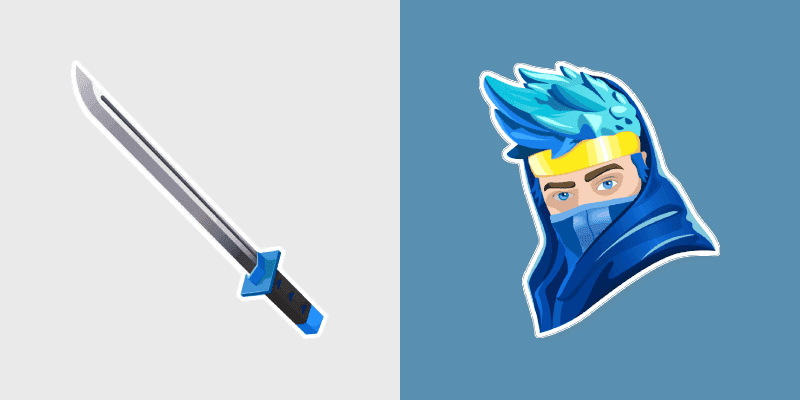 Custom Cursor Ninja - Fortnite Skin with Dual Katanas
