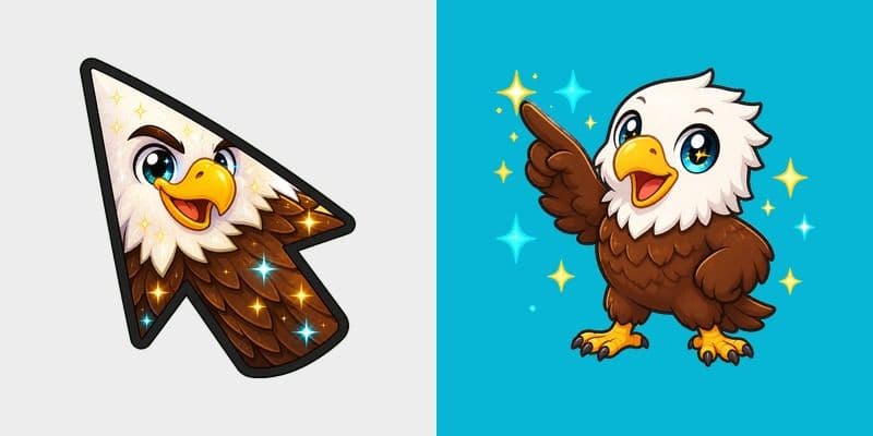 Jackie Sparkle Bald Eagle
