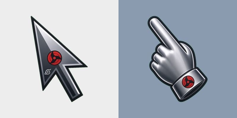 Kakashi Sharingan Chrome Cursor