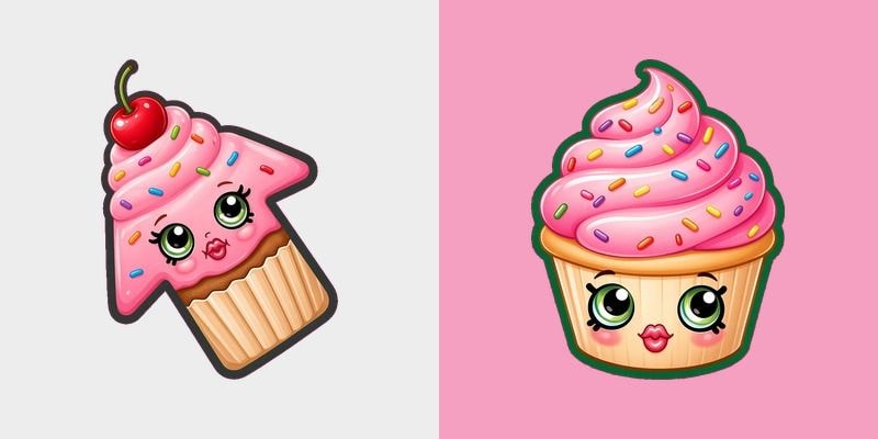Kawaii Cupcake Sprinkle Cursor