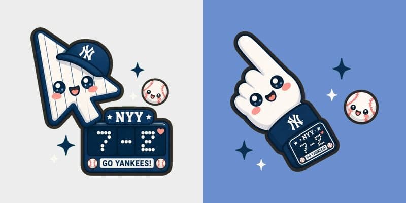 Kawaii NYY Yankees Score