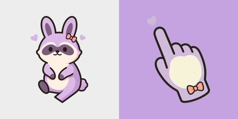 Lavender Happy Bunny