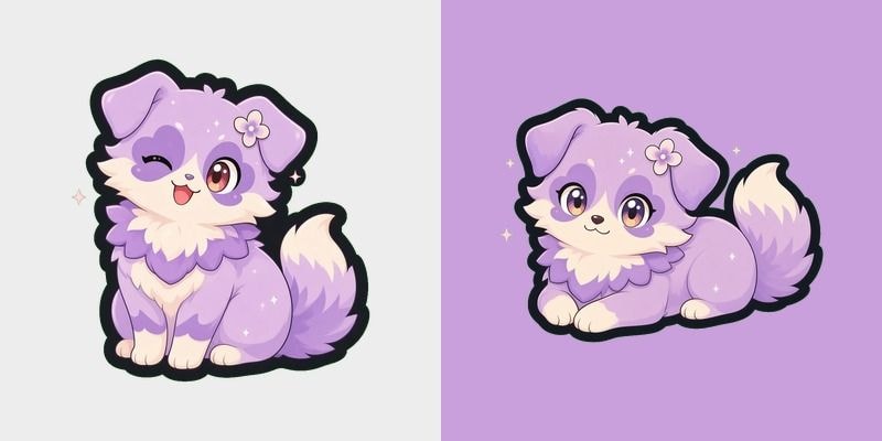 Lavender Petal Puppy