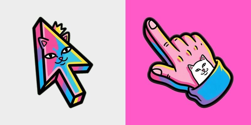 Lord Nermal Neon Pop Cursor cursor preview