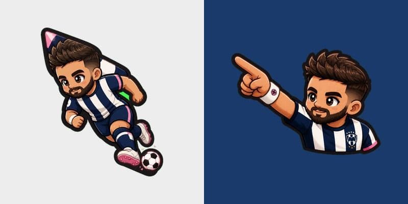 Meme Cute Inter Miami Monterrey Character
