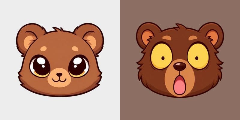 Meme Cute Shocked Bear