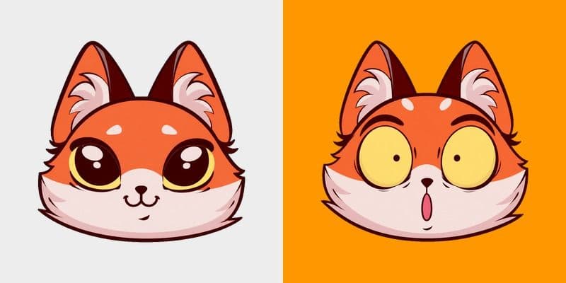Meme Cute Shocked Fox