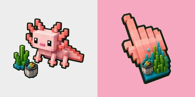 Minecraft Axolotl Voxel