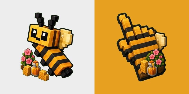 Minecraft Bee Voxel