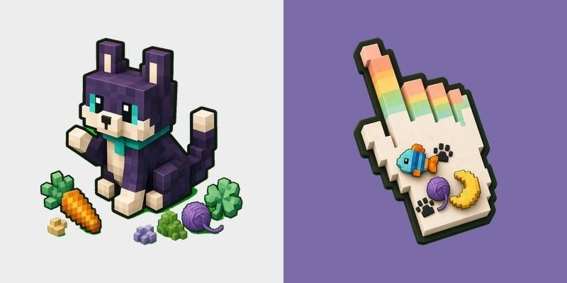 Minecraft Cat Voxel