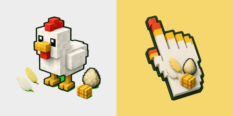 Minecraft Chicken Voxel
