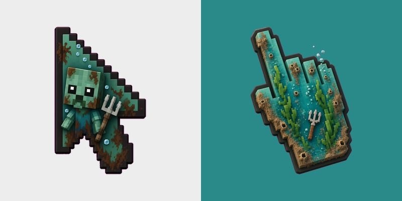 Minecraft Drowned Voxel